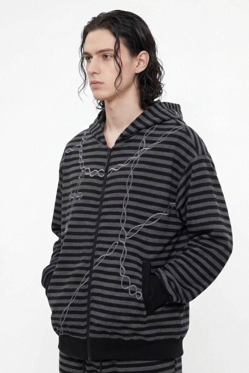 Grunge Hole Border Knit  na2475