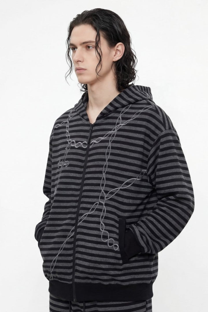 Grunge Hole Border Knit  na2475