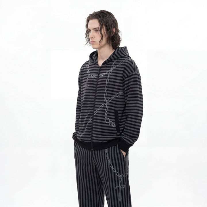 Grunge Hole Border Knit  na2475