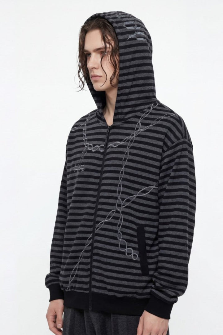 Grunge Hole Border Knit  na2475