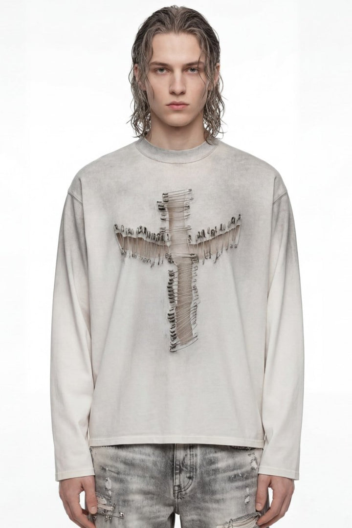 Cross stitch long tee na2483