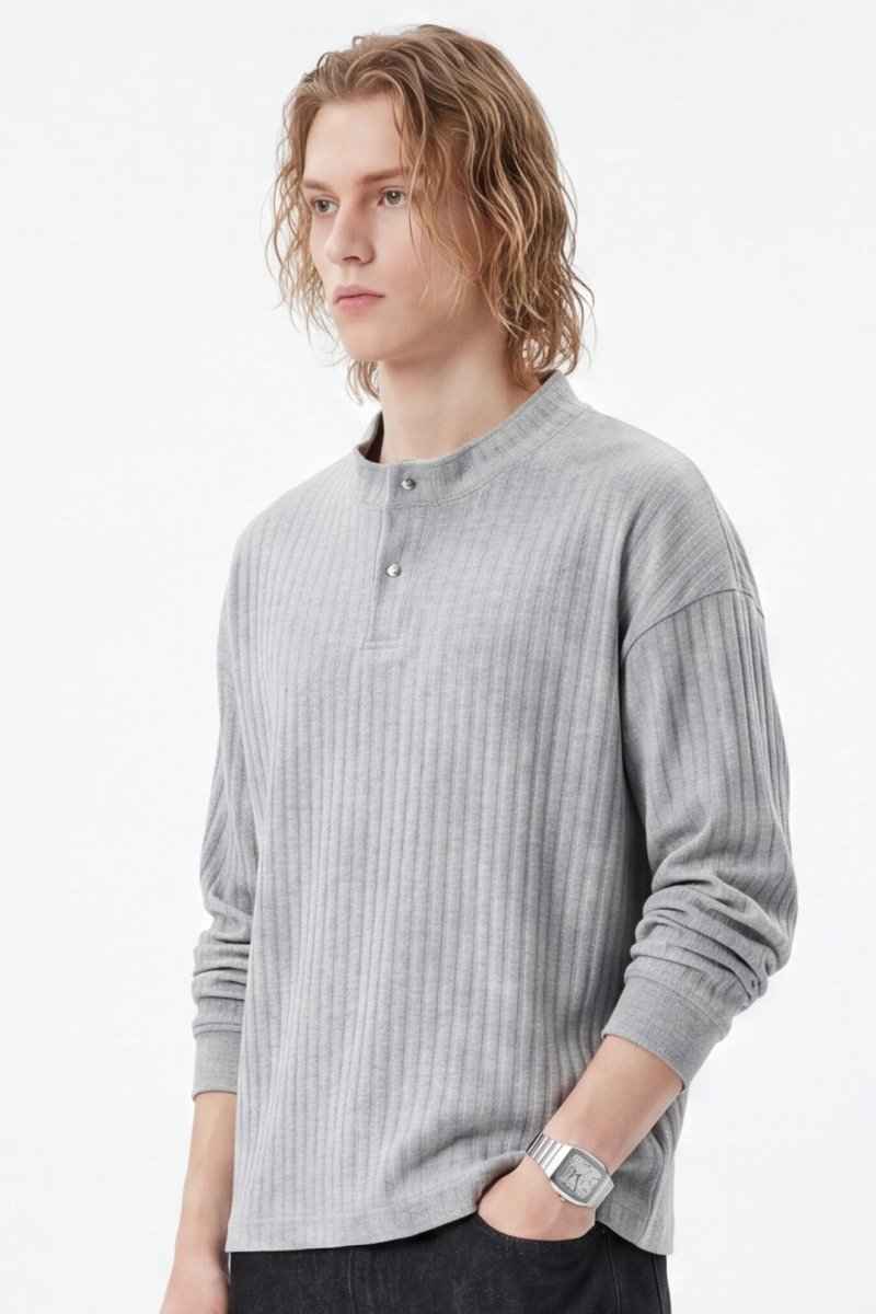 Ivory rib henley na2486