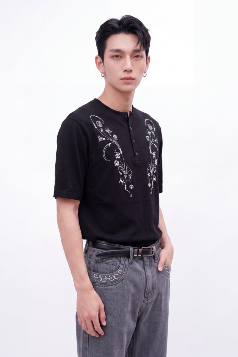 Nocturnal Bloom Henley na2503
