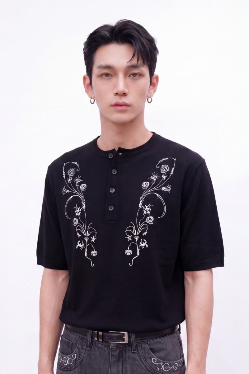 Nocturnal Bloom Henley na2503