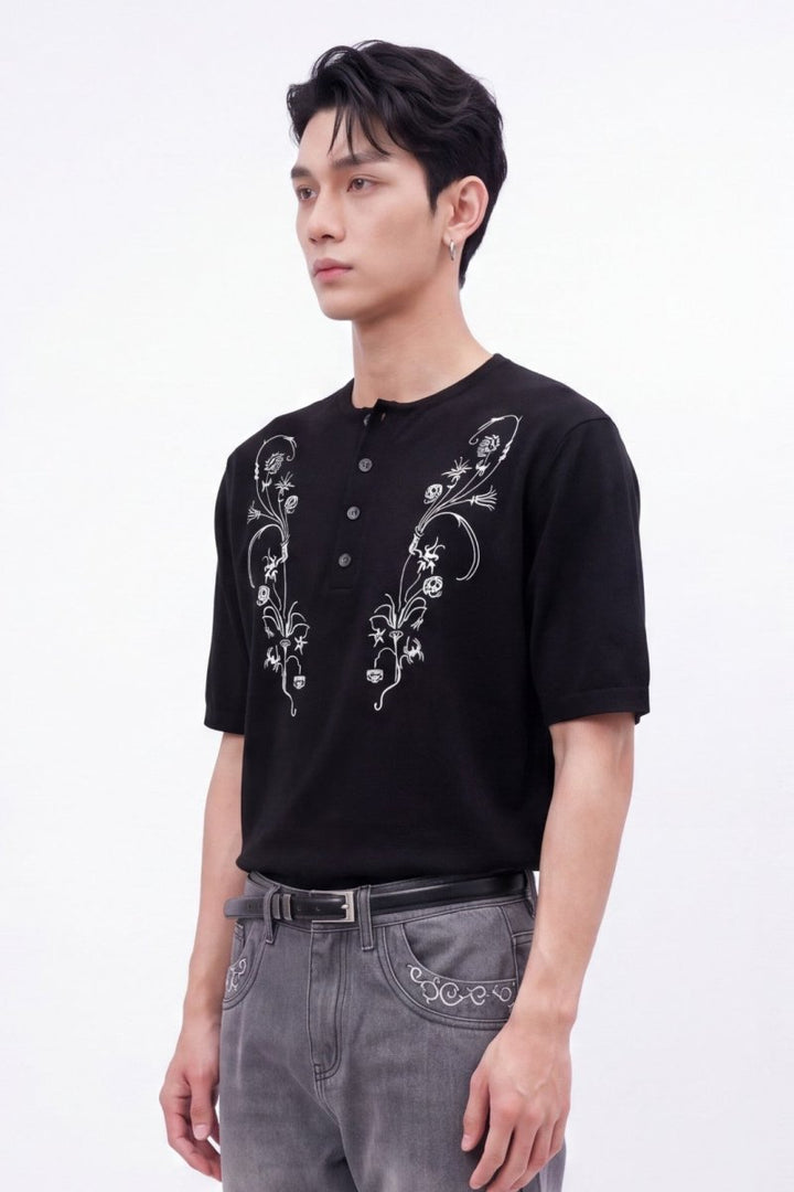 Nocturnal Bloom Henley na2503
