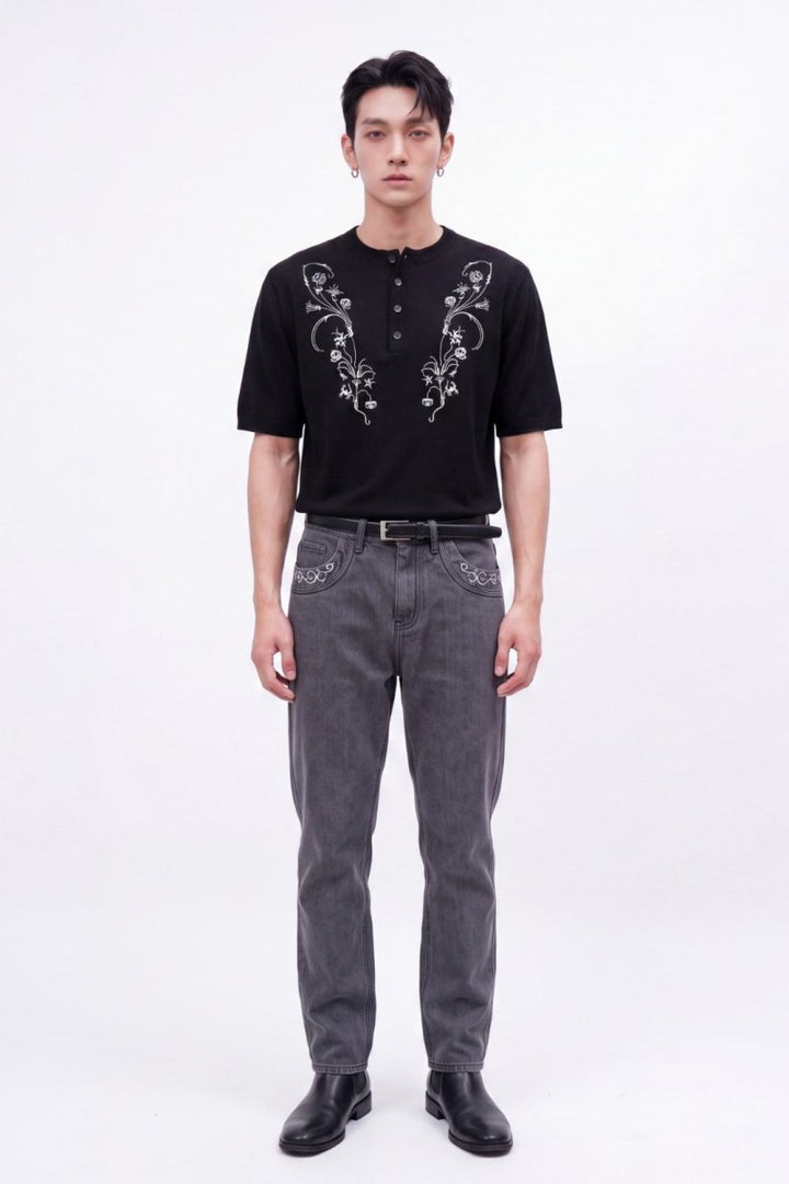Nocturnal Bloom Henley na2503