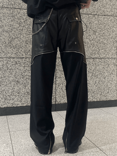 [pradox.0] straight-leg drape trousers pr16