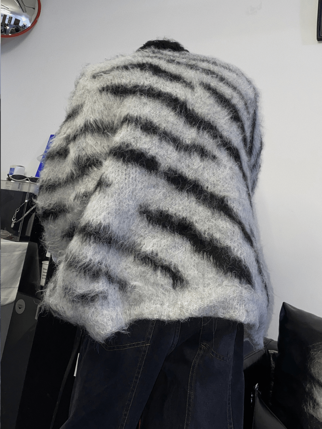 [CulturE] Zebra Print Crew 넥 스웨터 na839 