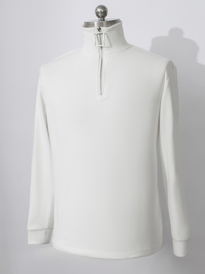 [North autumn X] zipper mid-neck sweater NA569