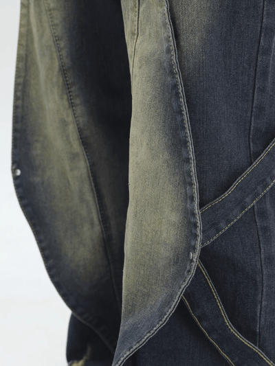 [INSstudios] old wash splicing design jeans na776