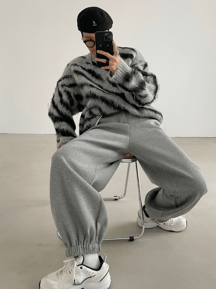[XXXHOT] Zebra Pattern Mohair Sweater NA540