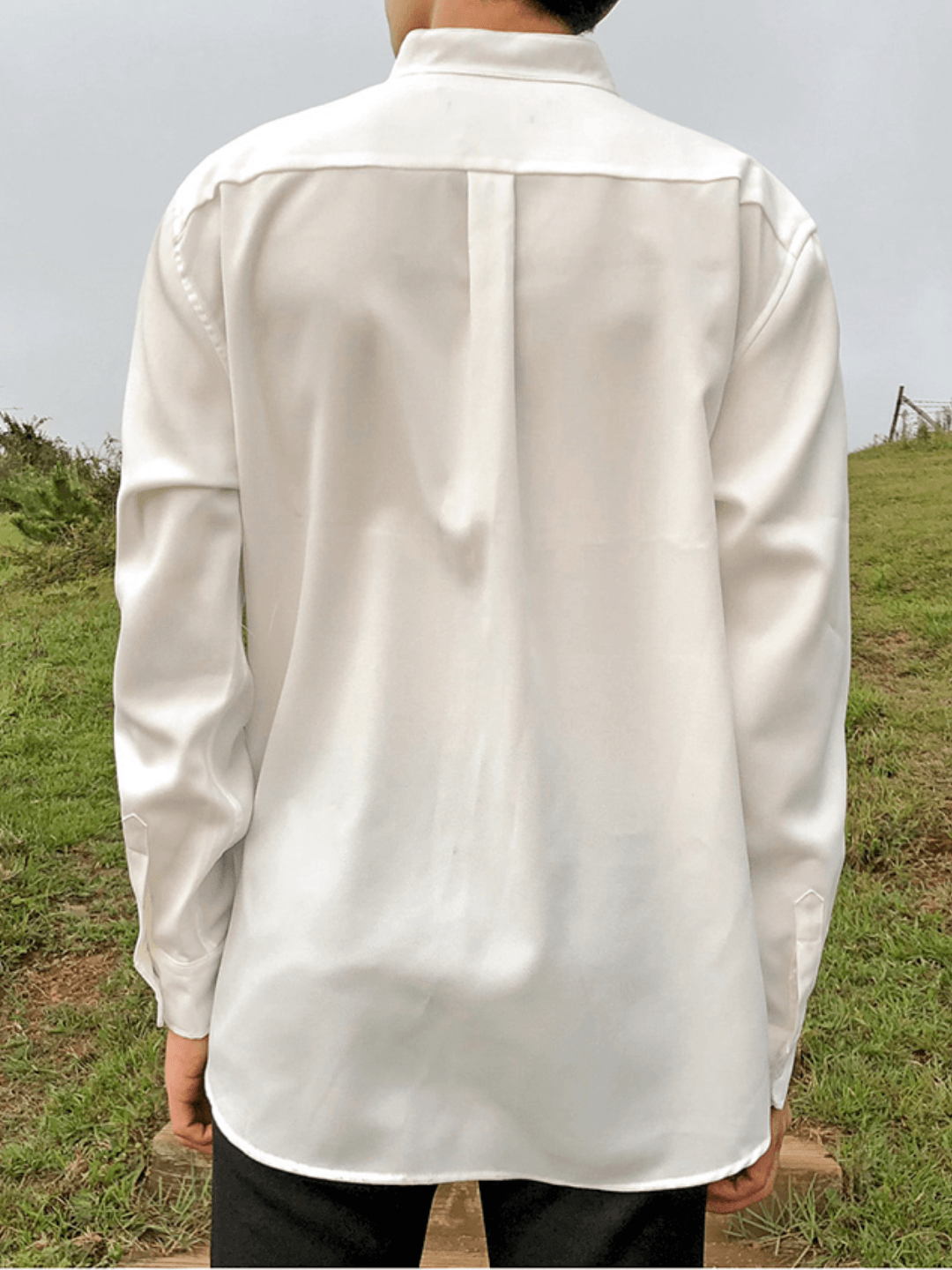 [MRCYC] Loose Silky Shirt NA221