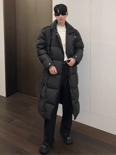 [CUIBUJU] over-the-knee thickened cotton coat down jacket na753