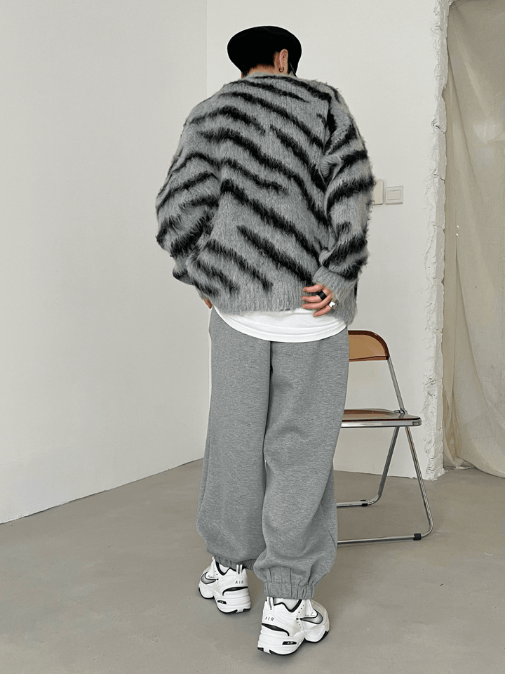 [XXXHOT] 얼룩말 무늬 모헤어 스웨터 NA540