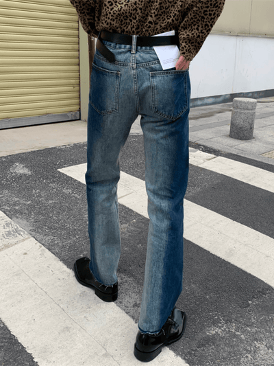 [AutumnWind] Gradation Color Flare Jeans NA527