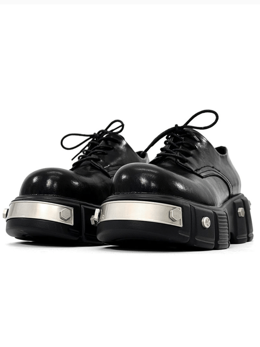 Head Round Toe Leather Shoes na948