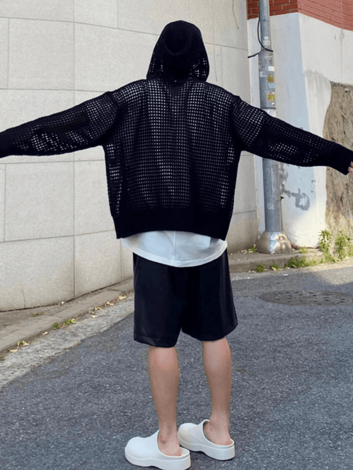 Trendy mesh hoodie NA204
