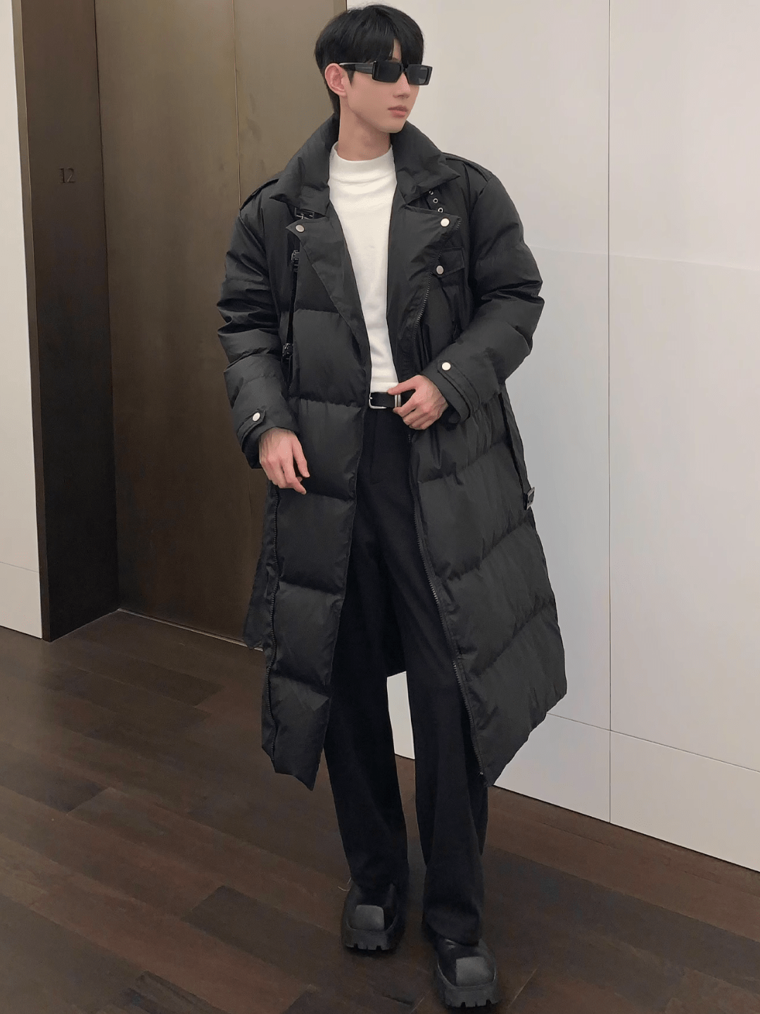 [CUIBUJU] over-the-knee thickened cotton coat down jacket na753