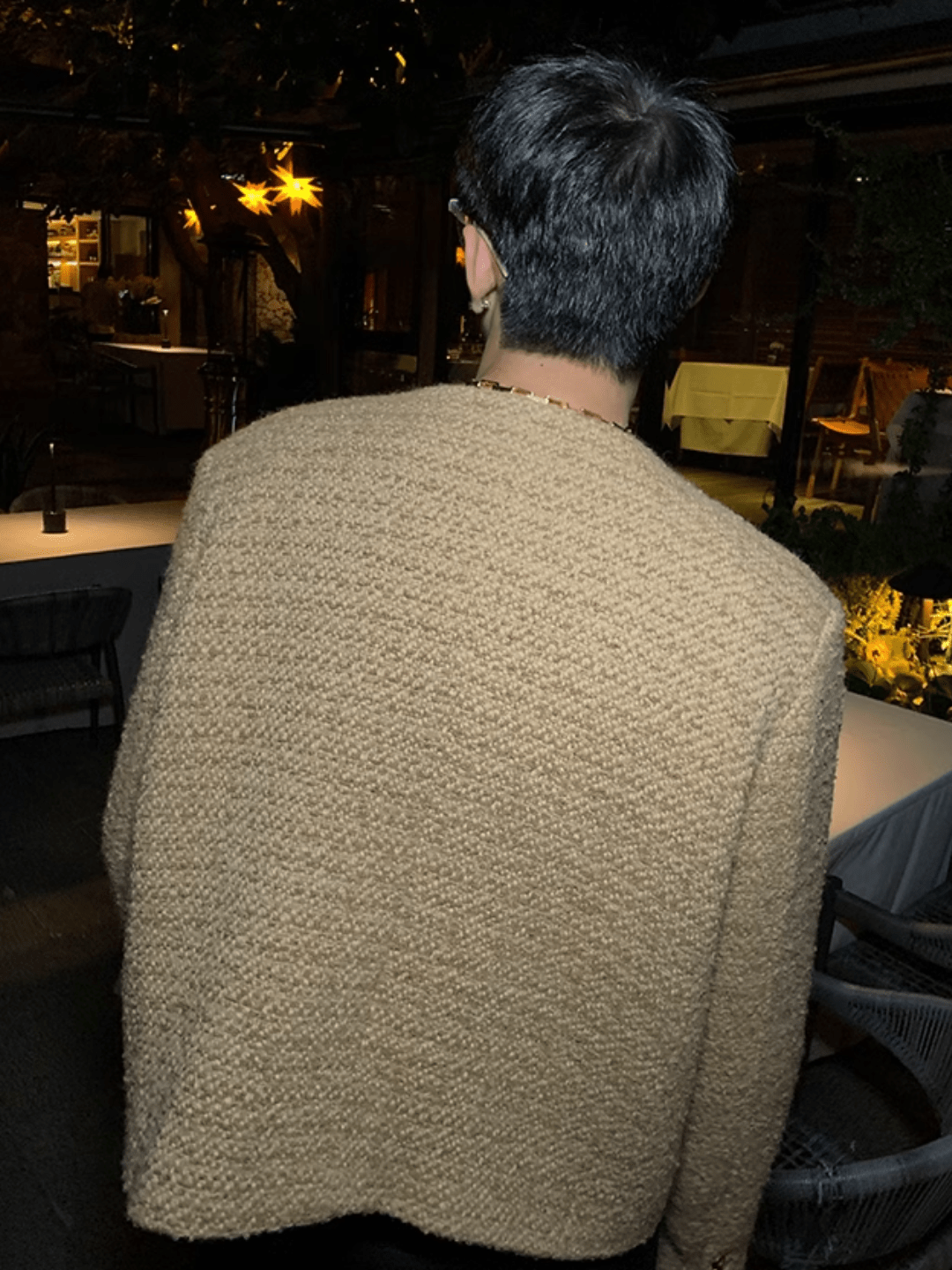 [ESC MAN STUDIO] Short Wool Casual Jacket na849