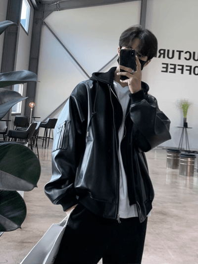 [MRCYC] Korean style leather jacket na676 