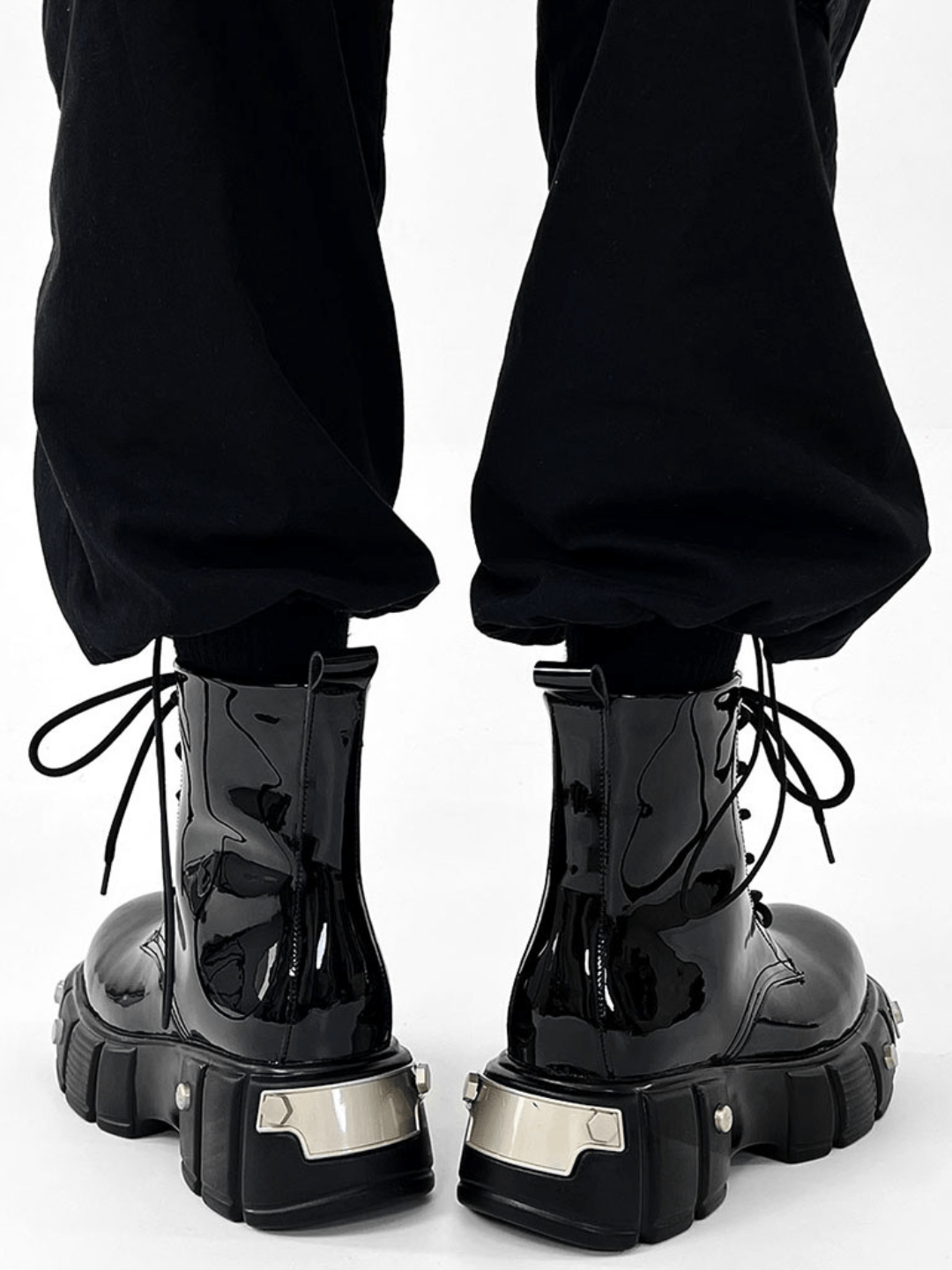 punk zipper biker boots na957