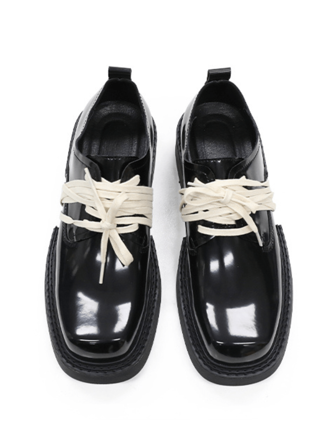 레이스 디자인 low-top leather shoes na891 