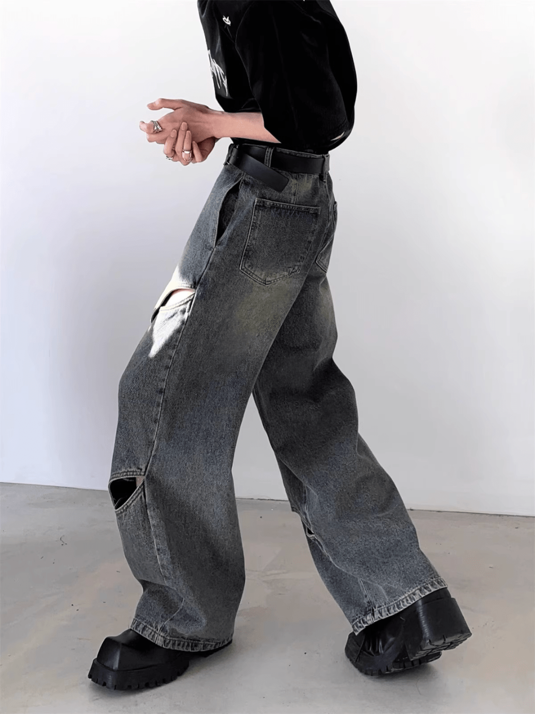 [FLAT ROOM] deconstructed design jeans FL62