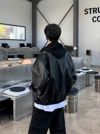 [MRCYC] Korean style leather jacket na676 