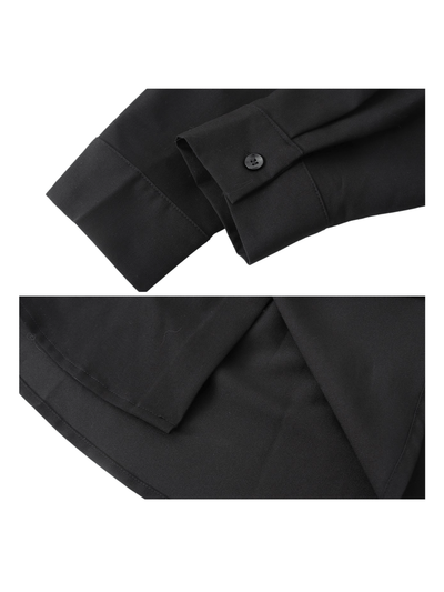 [CUIBUJU] raffiti letter design shoulder pad shirt na664