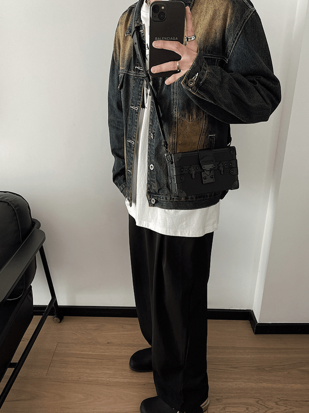 neutral wind crossbody square bag na862