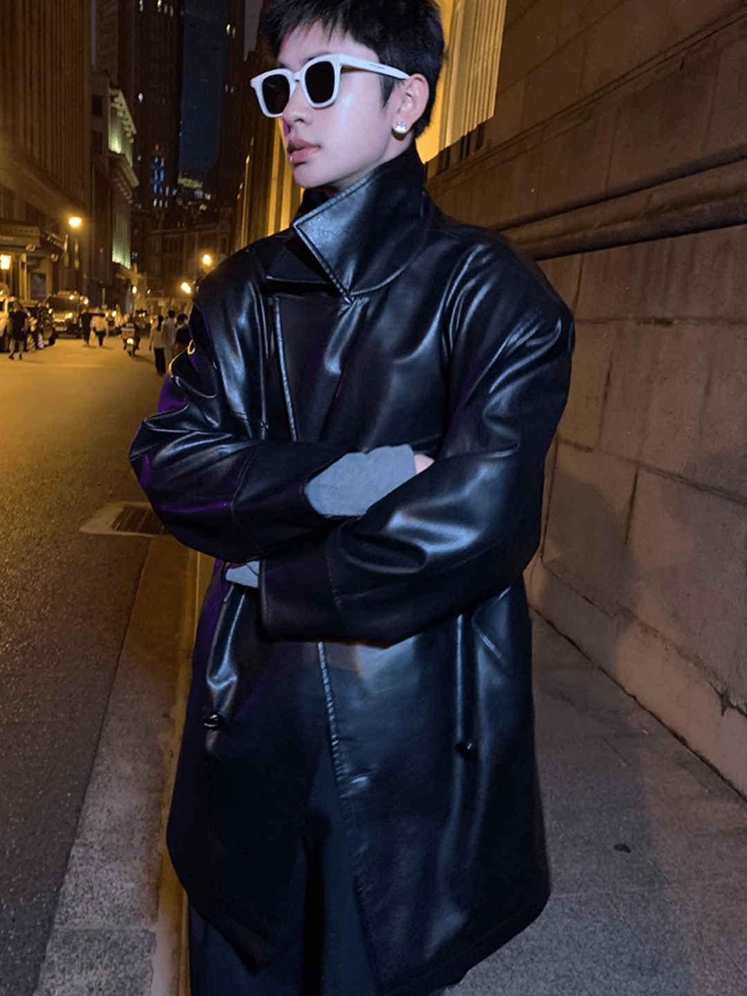 [ESC MAN STUDIO] casual leather jacket na851