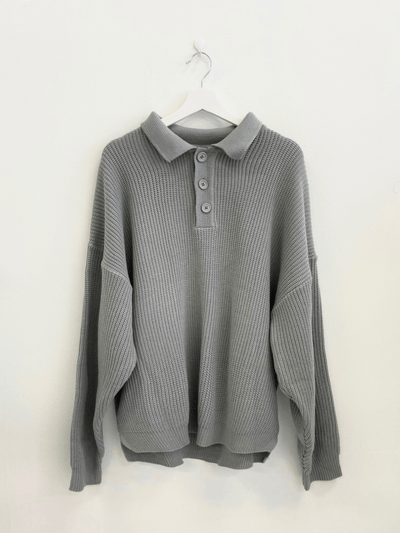 [FLAT ROOM] sweater knitted polo shirt FL04