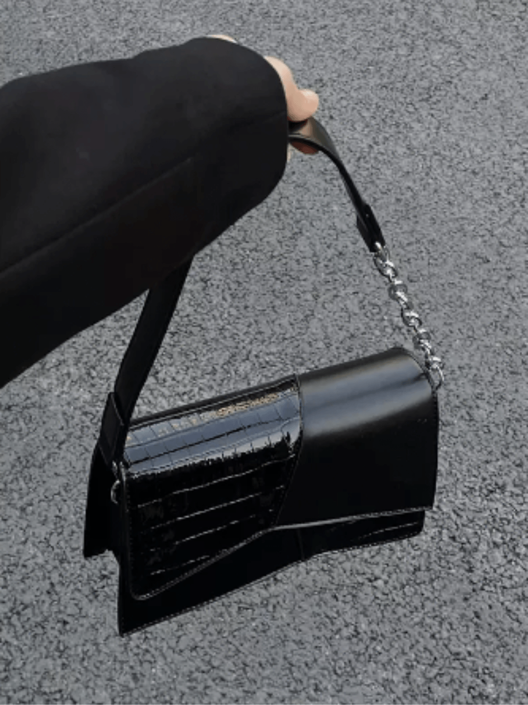 [luxe__05] Crocodile square high-end Messenger bag NA620