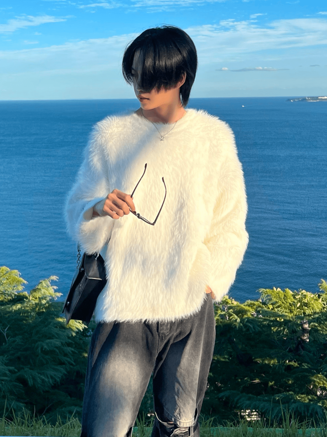 [luxe__05] mink hair trend sweater na718