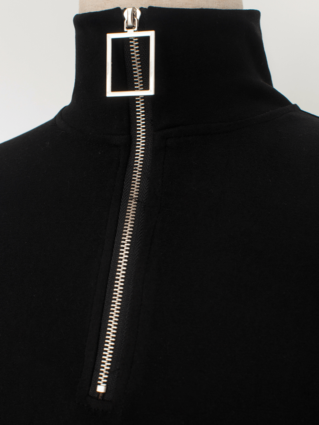 [North autumn X] zipper mid-neck sweater NA569