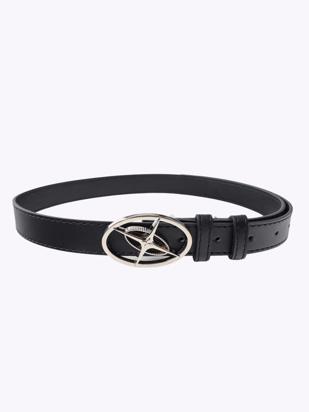 metal black trendy advanced design sense belt NA623