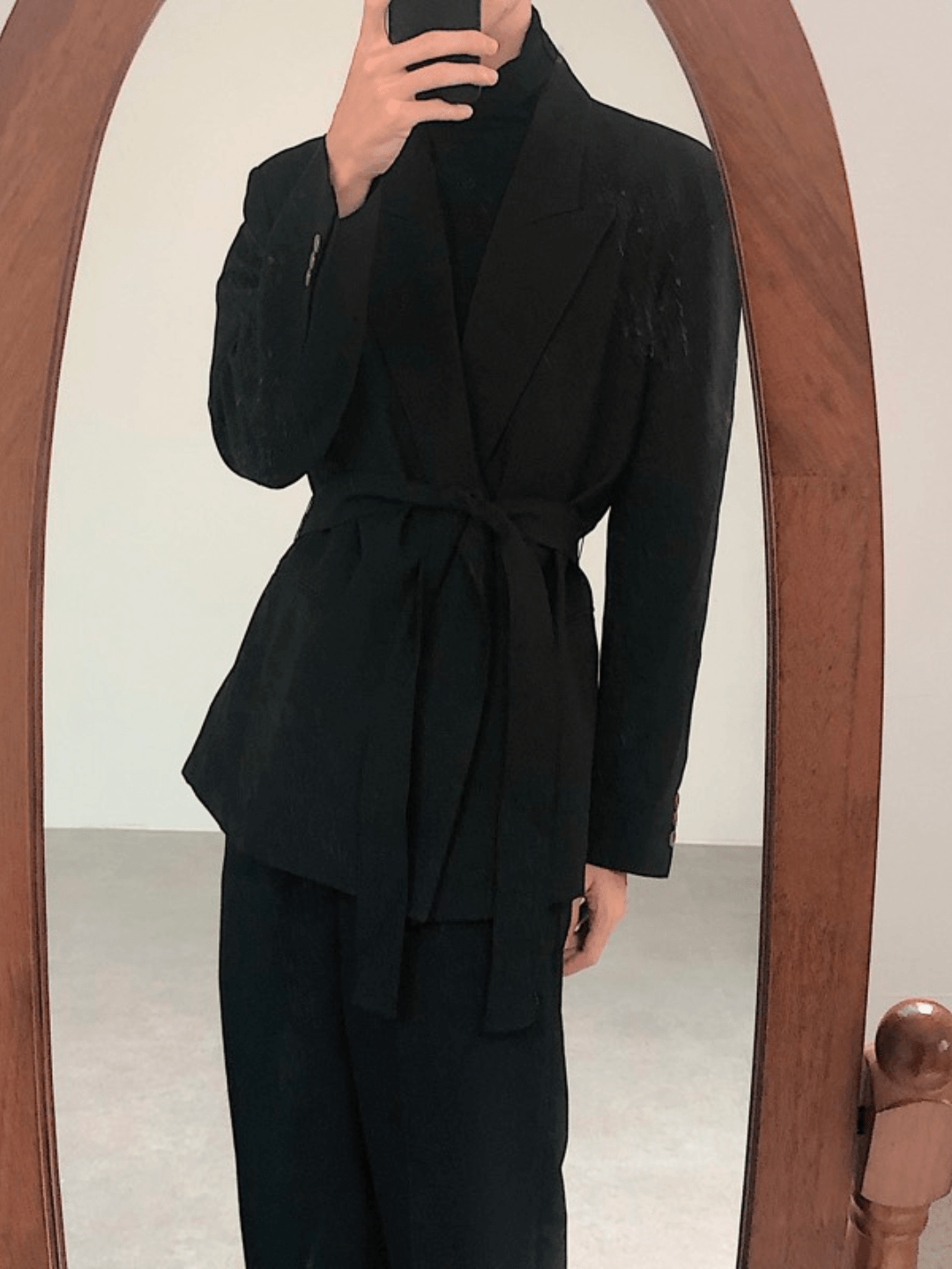 [COLN] high-quality tie-waist suit NA317