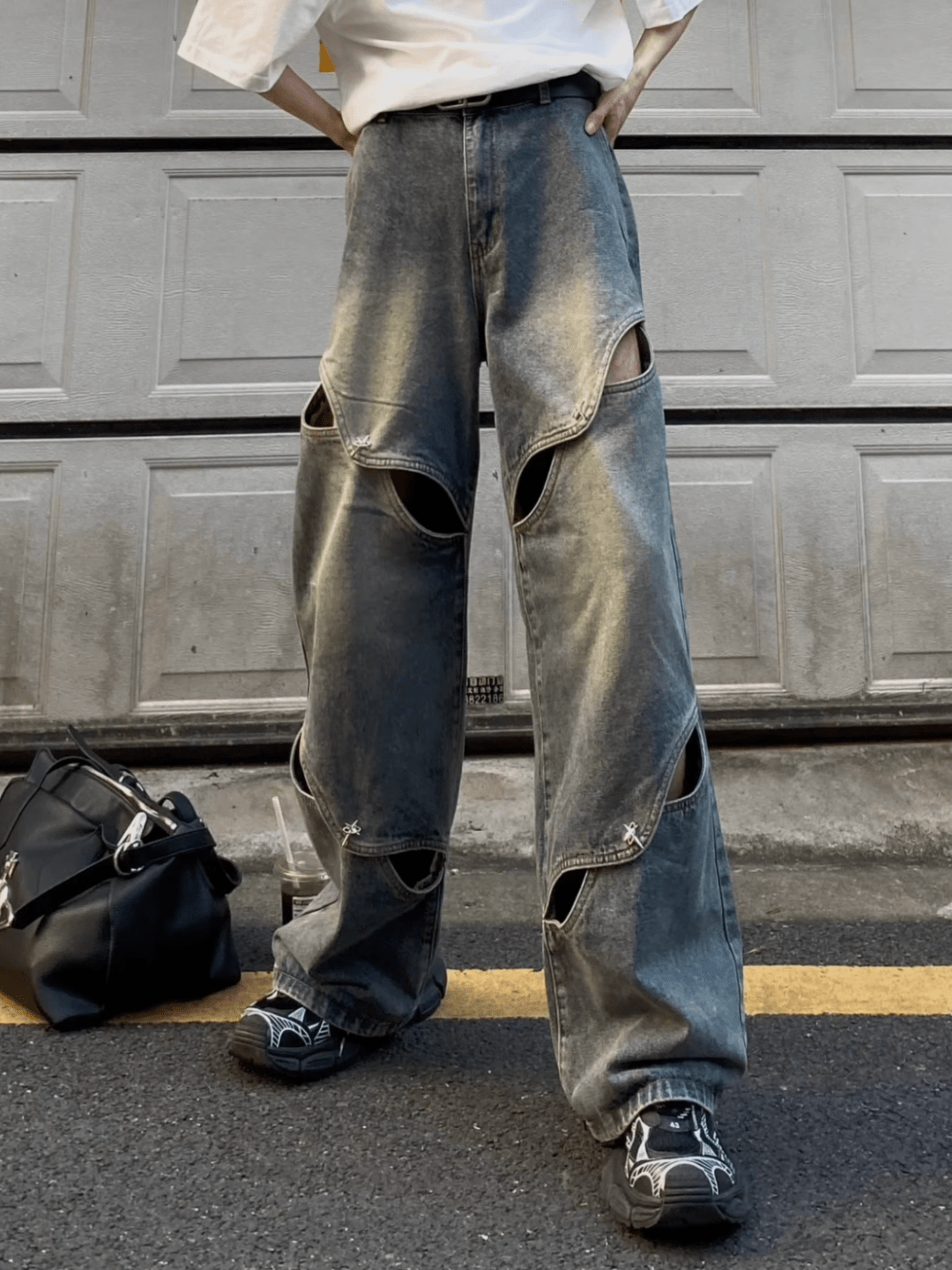 [FLAT ROOM] deconstructed design jeans FL62 