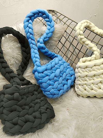 [_.iue._] wool crochet bag ao02