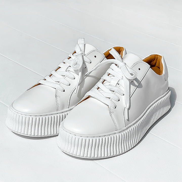 [HOHO] White platform sneaker NA178