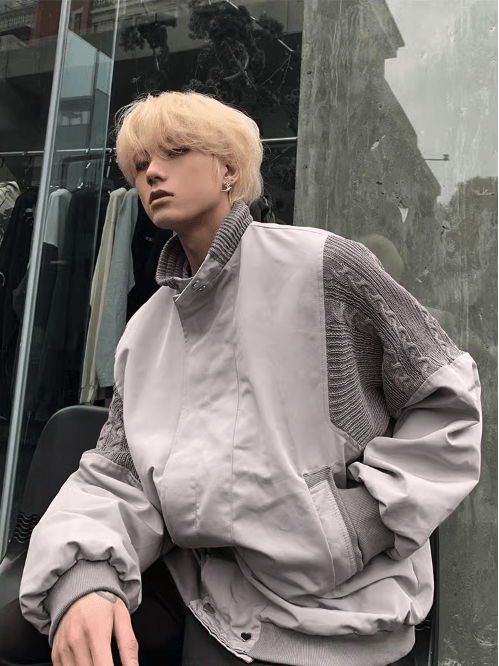 [K09] gray street simplicity jacket na920