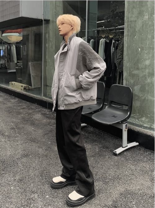 [K09]gray street simplicity jacket na920 