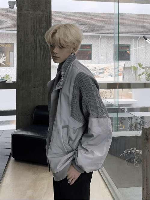 [K09] gray street simplicity jacket na920