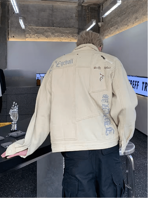 [K09] white denim jacket na922 