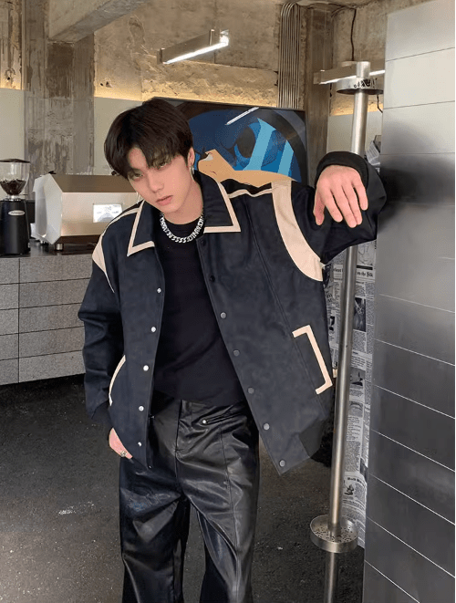 [K09] 아메리칸 레트로 silhouette leather jacket na925 
