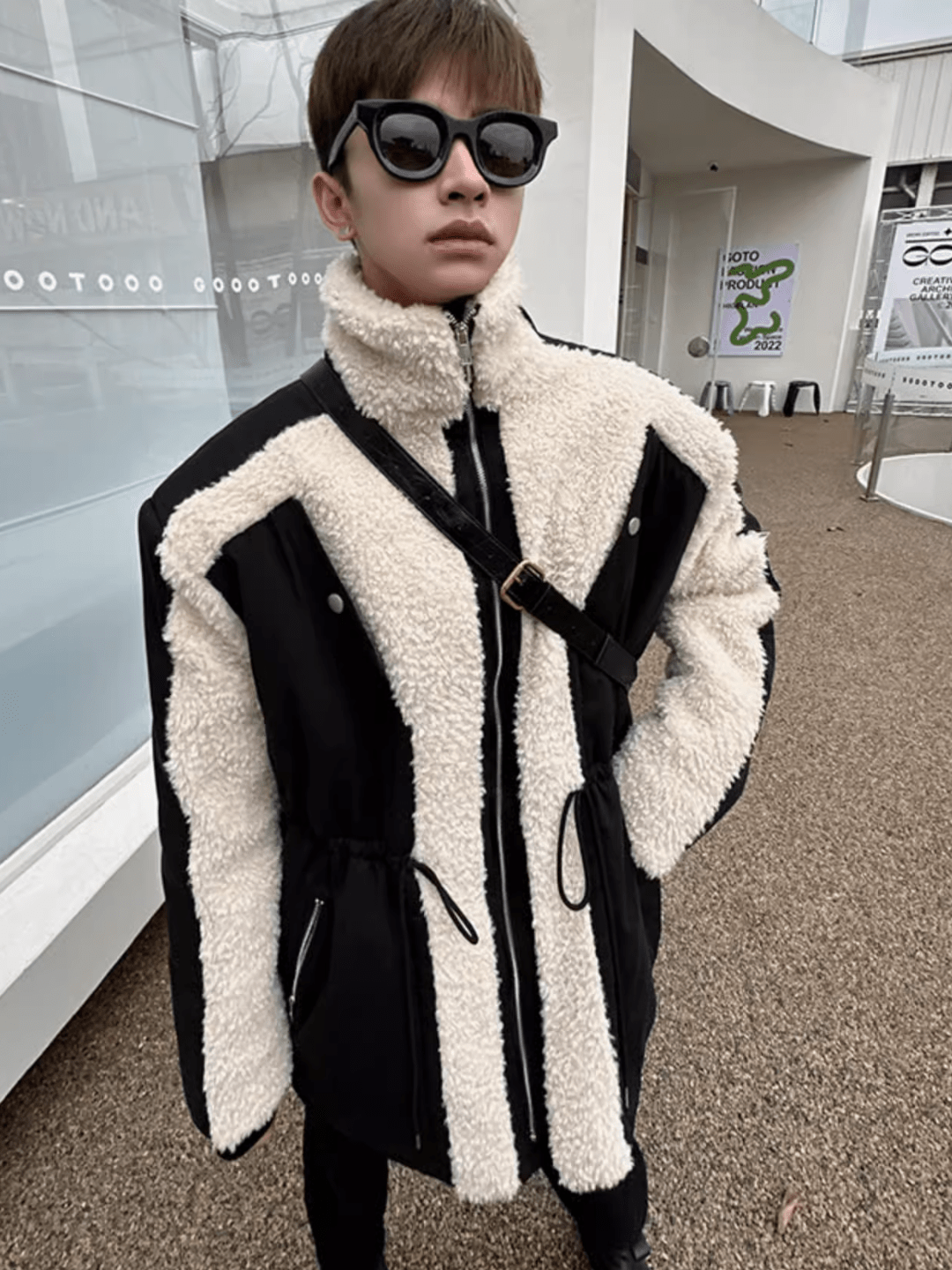 [ESC MAN STUDIO] lamb's wool jacket na846