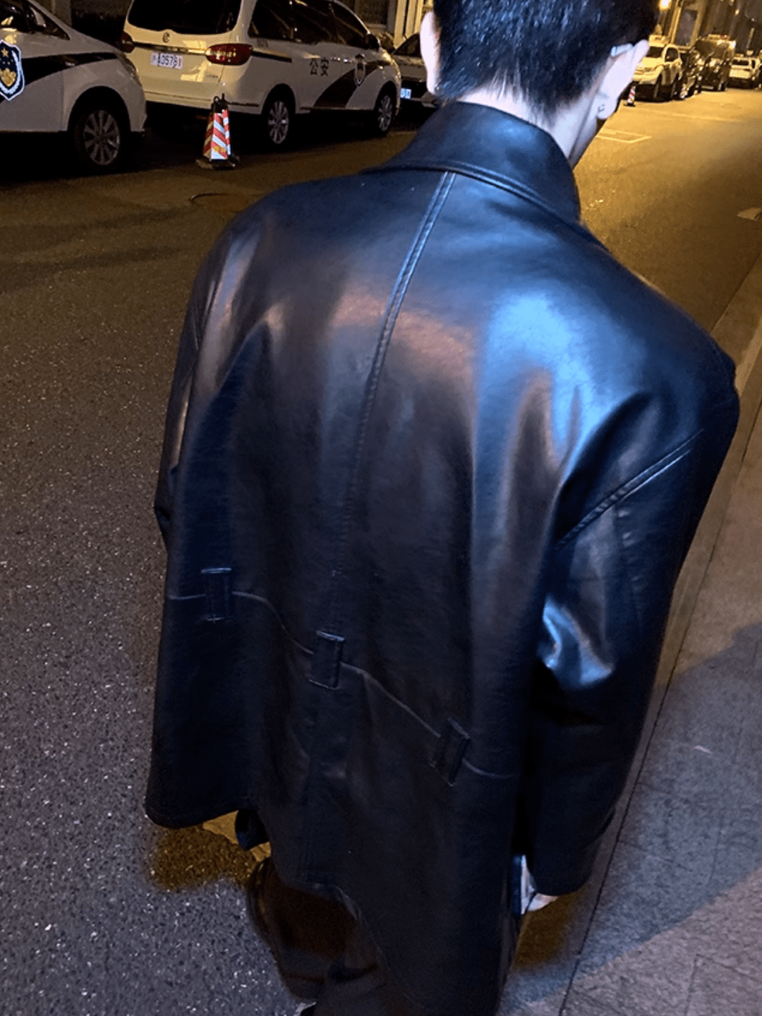 [ESC MAN STUDIO] casual leather jacket na851