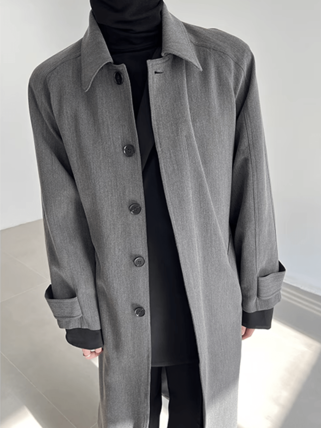 [COLN]  The lushness long trench coat na770
