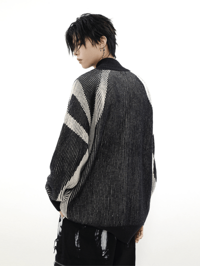 [MRNEARLY] striped turtleneck sweater na857 