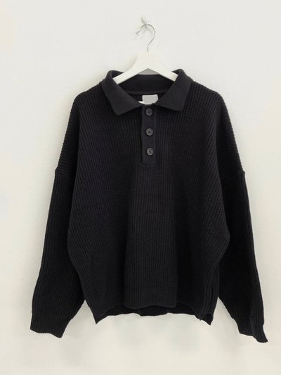[FLAT ROOM] sweater knitted polo shirt FL04